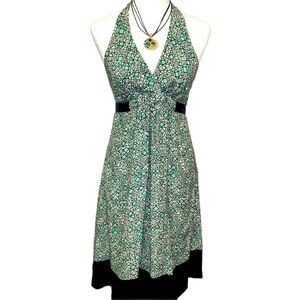 BCBG MaxAzria Silk Halter Dress